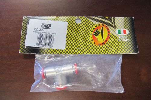 Omp cd/390 racing fire extinguisher connection 3 way &#034;t&#034; shape
