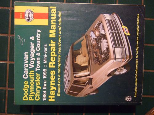 Haynes repair manual chrysler,dodge, plymouth mini vans 1984-1995