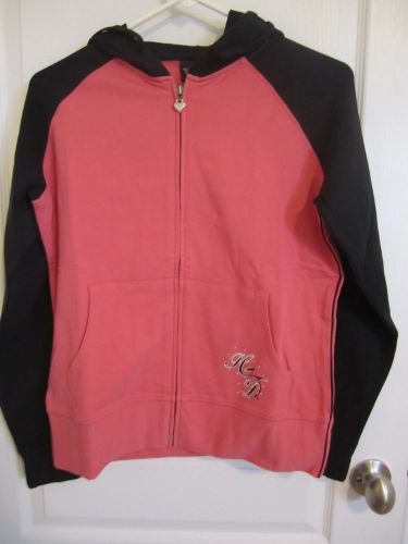 Harley-davidson women&#039;s activewear jacket hoodie medium nwt raglan sleeve