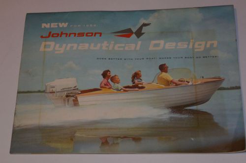 Vintage 1959 johnson sea-horse outboard engine catalog! color engine cutaway!