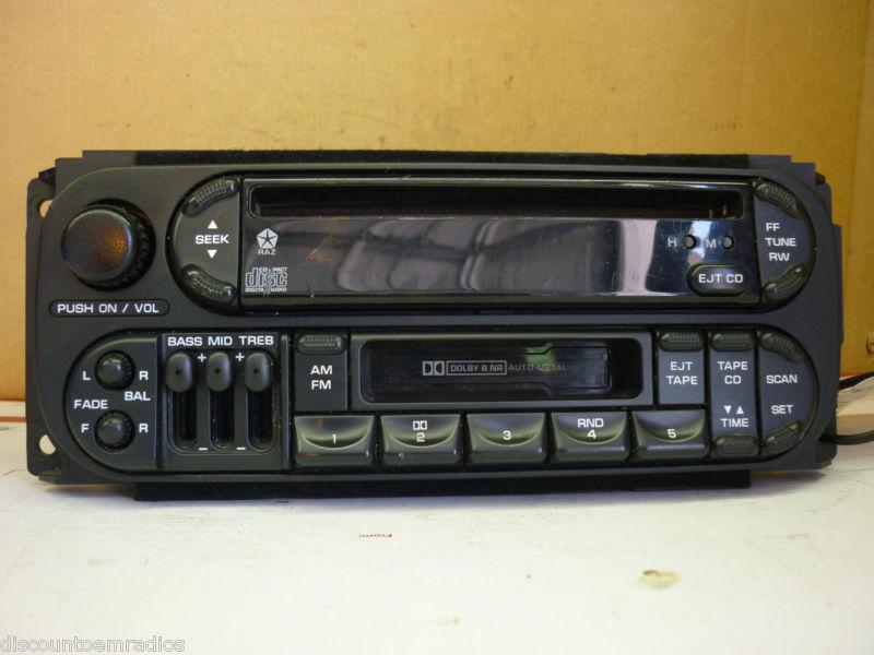 98-03 dodge dakota durango neon caravan radio cd cassette raz p04858540ag *