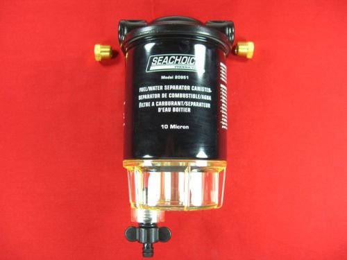 Water separating fuel filter kit with  bracket marine boat seachoice 20931