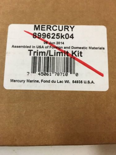 Mercury quick silver 899625k04 black boat trim limit kit