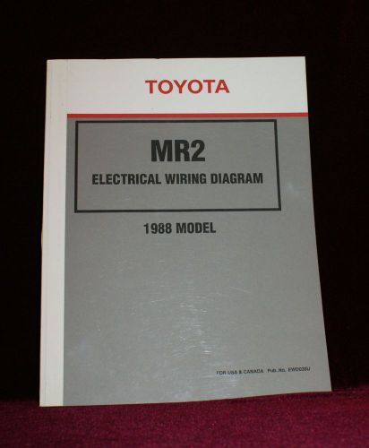 Buy Toyota Mr2 1988 Electrical Wiring Diagram Publication