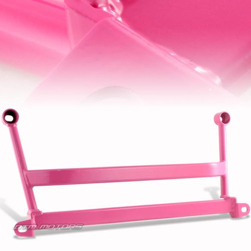Pink aluminum h brace lower chassis tie bar for 02-07 subaru impreza wrx sti
