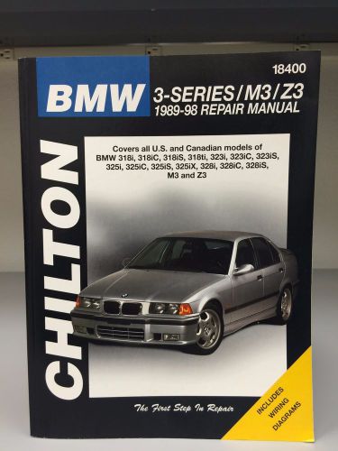 Chilton bmw, 3-series/m3/z3 1989-98 repair manual