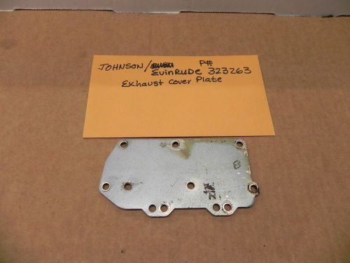 Evinrude johnson exhaust cover plate p# 323263