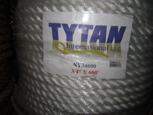 3/4&#034; x 600&#039; twisted nylon rope titan