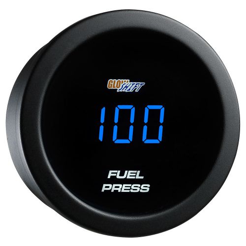 52mm glowshift blue digital led fuel pressure gauge w 0-100 psi digital readout