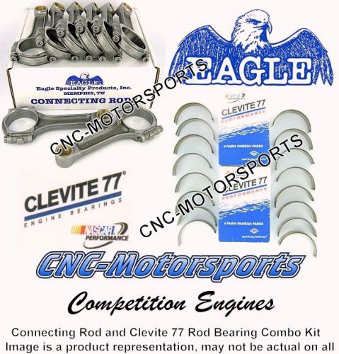 Bb chevy 496 540 6.385 eagle forged steel steel i beam rods and clevite bearings