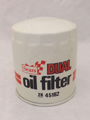 Vintage sears dual oil filter 2845182 - sears &amp; roebuck - made in the usa - new