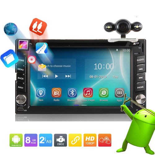 Android 4.4 6.2&#034;b car stereo radio double 2din 3g wifi gps dvd player navigation