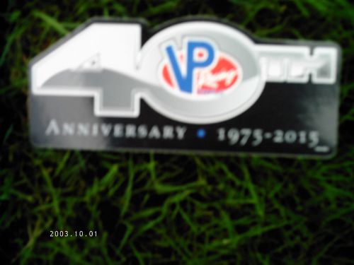 One vp racing fuels 40th anniversary decal 1975-2015