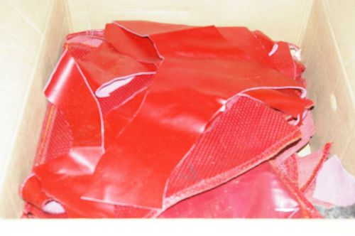 1965 cadillac  used red leather seat material rat-rod, pre-cut, soft, clean