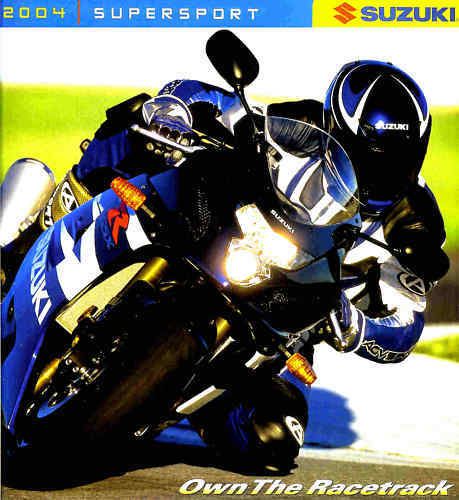 2004 suzuki gsx-r supersport motorcycle brochure -gsxr1000-gsxr750-gsxr600