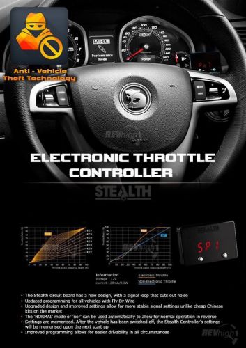 Holden commodore performance stealth throttle controller ve ls2 l98 l76 l77 ls3