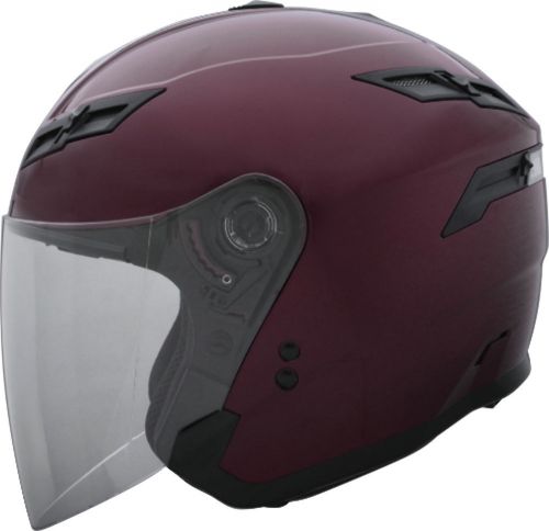 Gmax gm67s open face helmet wine red - 7 sizes