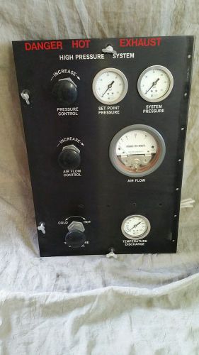 High pressure system gauge panel from military truck