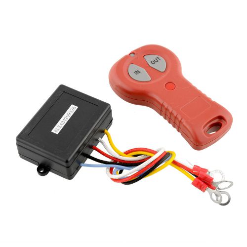 Wireless winch 12v remote control switch handset for car truck suv black+red