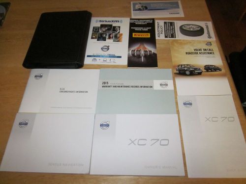 2015 volvo xc70 owner + navigation manual with case oem owners xc 70