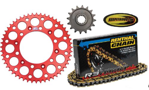 R3 oring chain and red sprocket 13 50 fits crf250 2010 2011 2012 2013 crf 250r