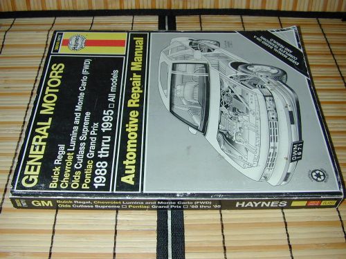 Haynes manual 38010 gm buick regal chevy lumina olds cutlass pontiac grand prix