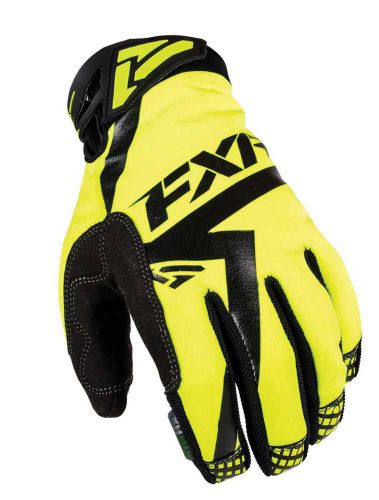 New fxr-snow attack insulated adult waterproof gloves, hi-vis yellow, 3xl/xxxl
