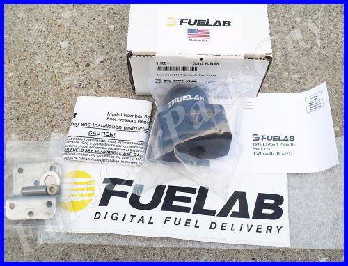 Fuelab 51502-1 universal efi adjustable fuel pressure regulator 25-90 psi black