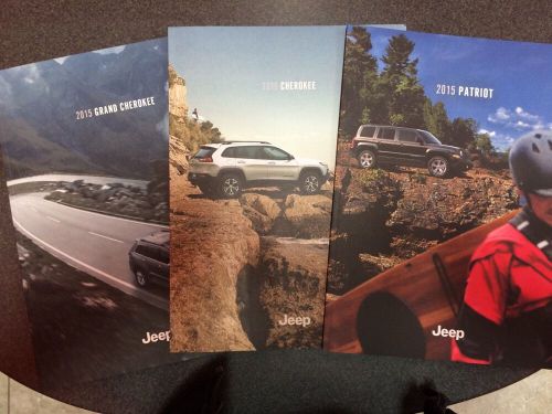 2015 jeep grand cherokee, patriot &amp; cherokee brochure new set of 3