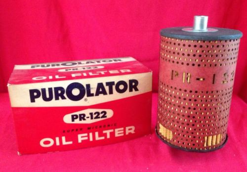 Vtg purolator super micronic oil filter pr-122 pr122 international harvester