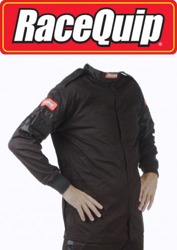 Racequip 111005 large black racing driving jacket series 111 two piece suit