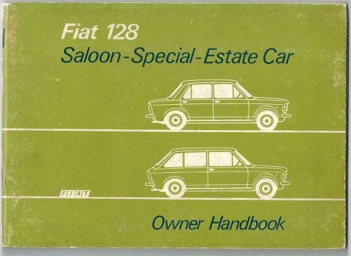 1974 fiat 128 saloon special estate car original owner handbook