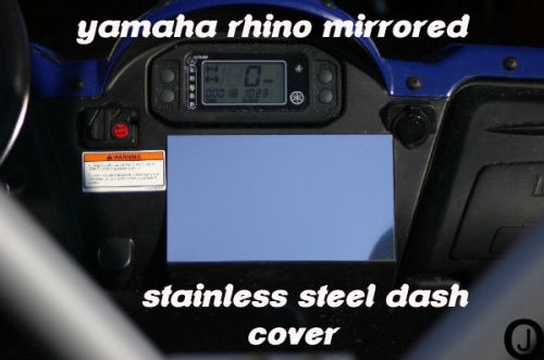 Yamaha rhino center dash blank cover plate stainless steel