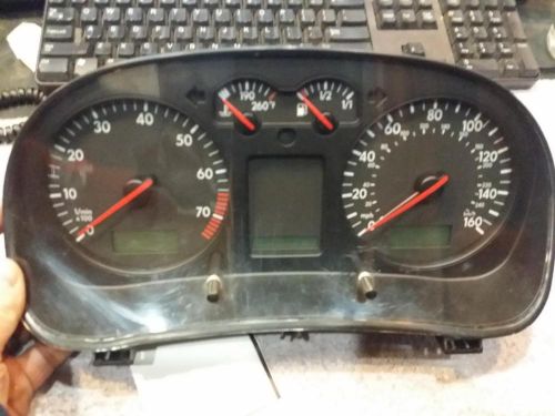 Volkswagen jetta speedometer cluster; (cluster), sdn, 2.0l, mph, at 02