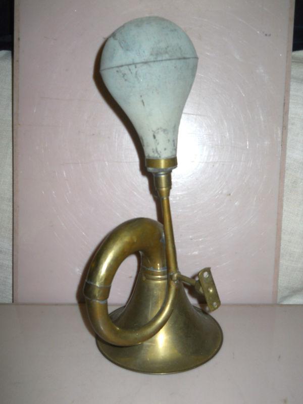 Vintage brass car horn working