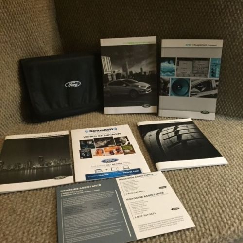2016 ford fiesta owners manual with sync book, warranty guides and case