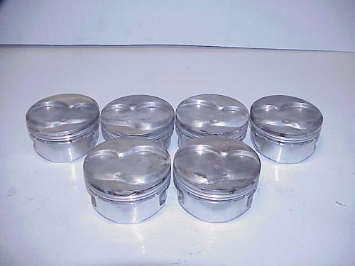 6 je forged lightweight gas ported pistons for sb chevy dirt late model la35