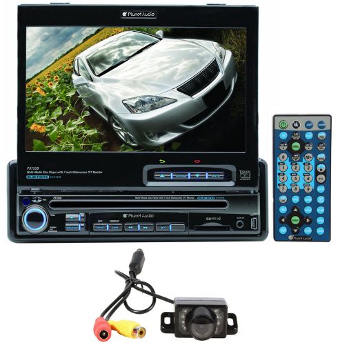 Planet audio p9755b 7&#034; in-dash monitor car dvd/cd receiver bluetooth/usb+camera