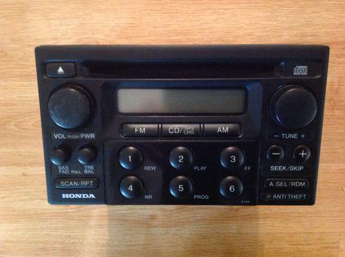 1998 - 2002 honda accord am/fm radio cd stereo player pn 39101-s82-a230-m1
