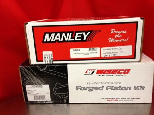 Manley h-beam rods 14028-6 wiseco pistons k591m86 for nissan rb26 rb26dett
