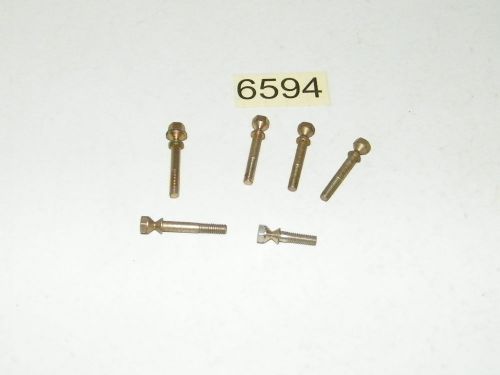 6 misc choke cover retainer breakaway screws bolts 4mm x 32mm .070mm pitch