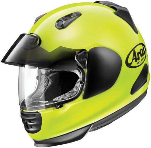 Arai defiant pro-cruise fluorescent yellow helmet size x-small
