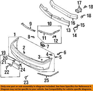 Infiniti nissan oem 97-01 q45 front bumper-retainer assembly right 622906p000