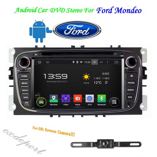 7&#034; hd car dvd player gps nav radio stereo bluetooth touch digital map for ford