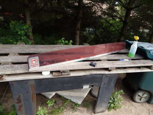 Bug shield/hood protector, old style, red, 62&#034; long, #4551rc,  used