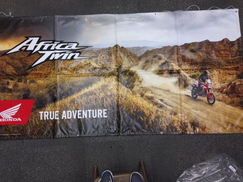 Honda african twin true adventure vinyl banner