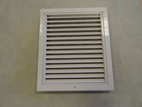 White aluminum air vent with filter 13 3/8&#034; x 11 3/8&#034; marine boat