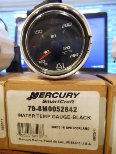 Mercury smartcraft 2&#034; water temp gauge 79-8m0052842 black marine