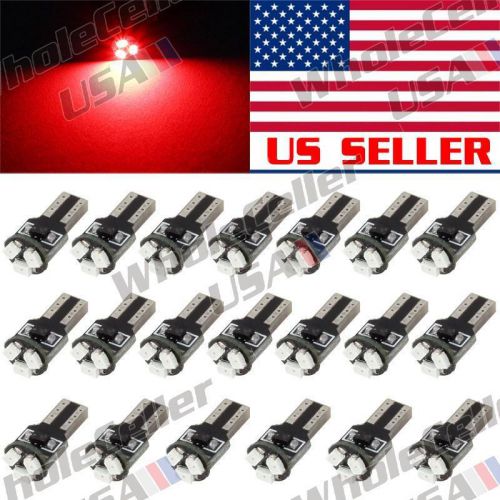20x 74 t5 smd led speedometer panel cluster dash red light 74 73 70