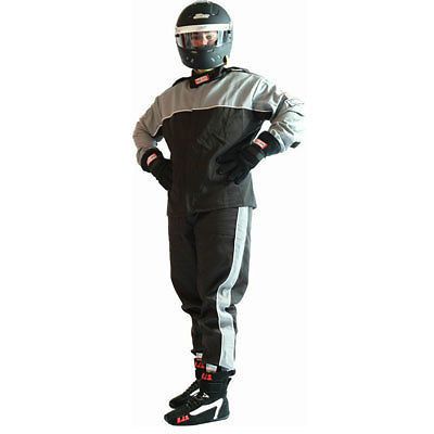 Rjs double-layer jr. driving suit, champion-5 redline, sfi-5, auto safety